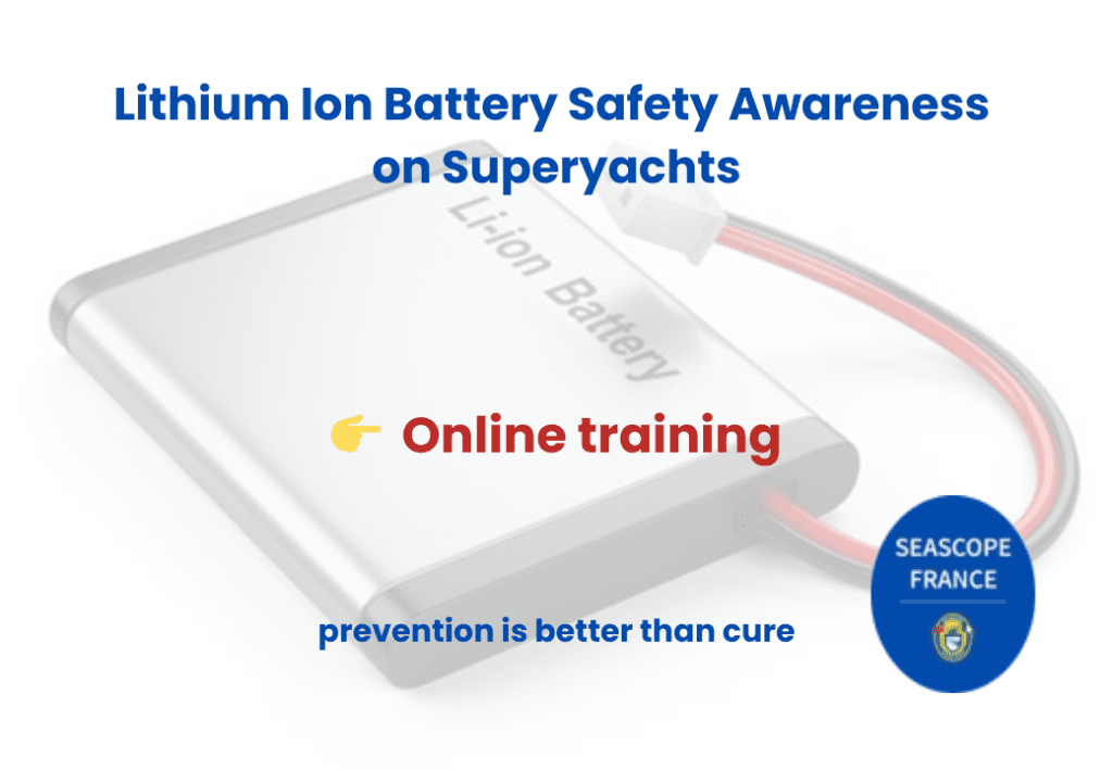 Lithium-ion Battery with info about online safety training